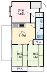 萩原天神駅 徒歩17分 2階の物件間取画像